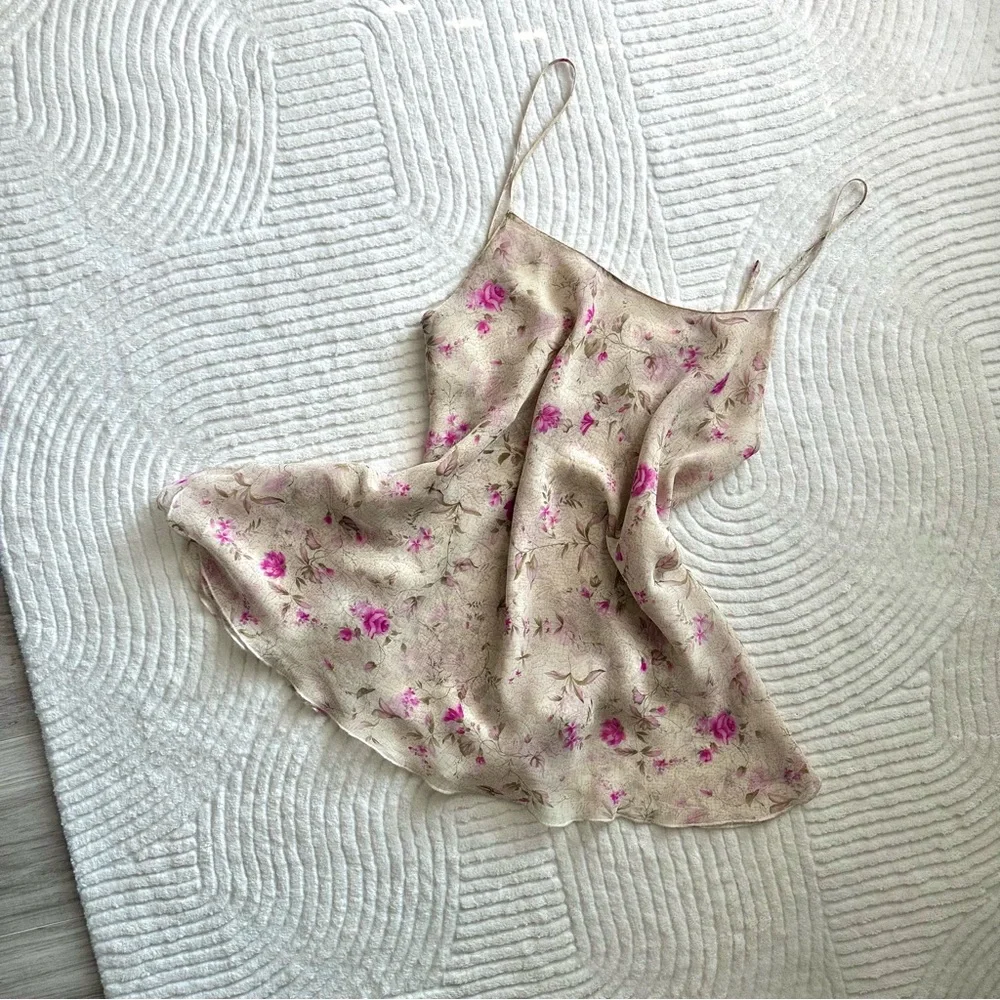 Oscar de la Renta Floral Slip Dress - Picture 3 of 7
